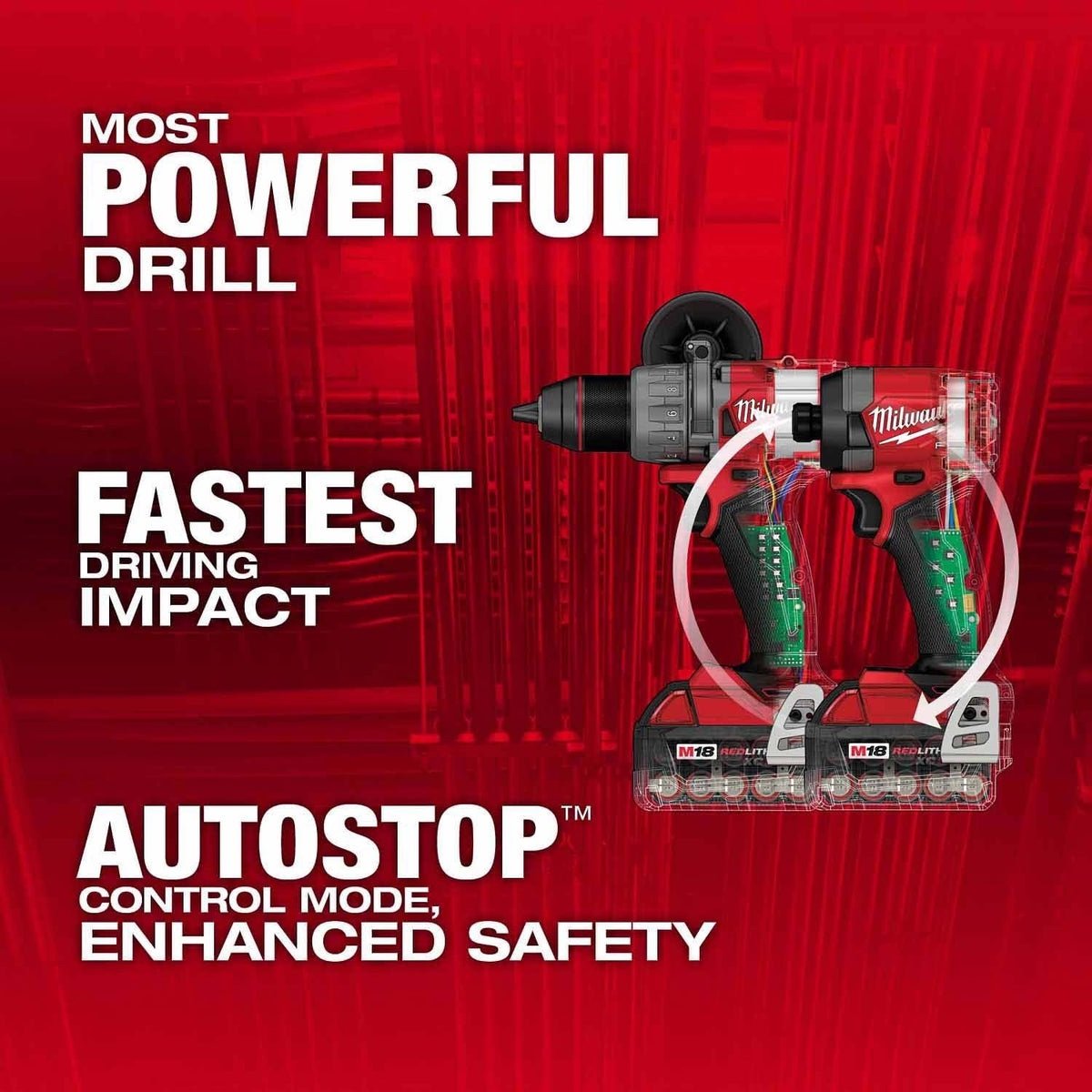 Milwaukee 3697-25 M18 FUEL
7-Tool Combo Kit - Image 2