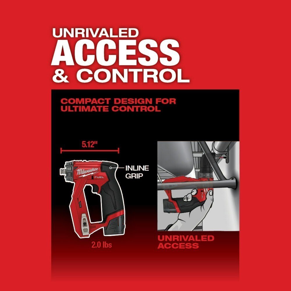 Milwaukee 2505-20 M12 FUEL Installation Drill/Driver (Tool-Only) - Image 6