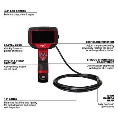 Milwaukee M12 M Spector 360 10′ Inspection Camera Kit - Image 3