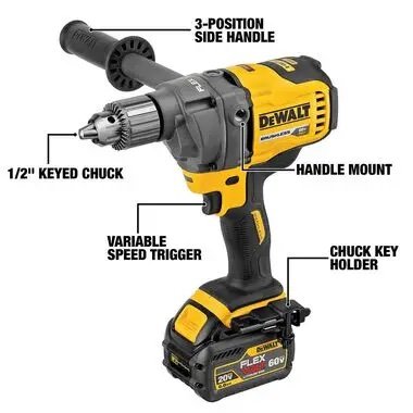 DEWALT 60V MAX Mixer/Drill with E-Clutch System Kit - Image 5