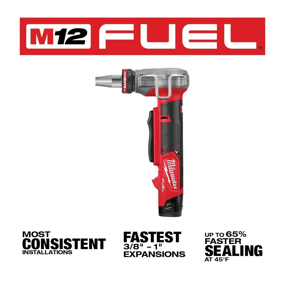 Milwaukee 2532-20 M12 FUEL ProPEX Expander with 1/2-1-Inch RAPID SEAL ProPEX Expander Head, Tool Only - Image 3